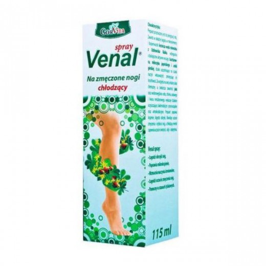 GorVita Venal, spray chłodzący na zmęczone nogi, 115 ml