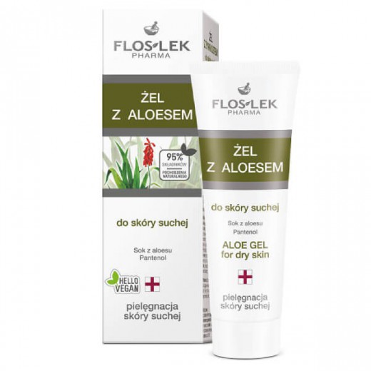 Flos-Lek Pharma, żel z aloesem do skóry suchej, 50 ml