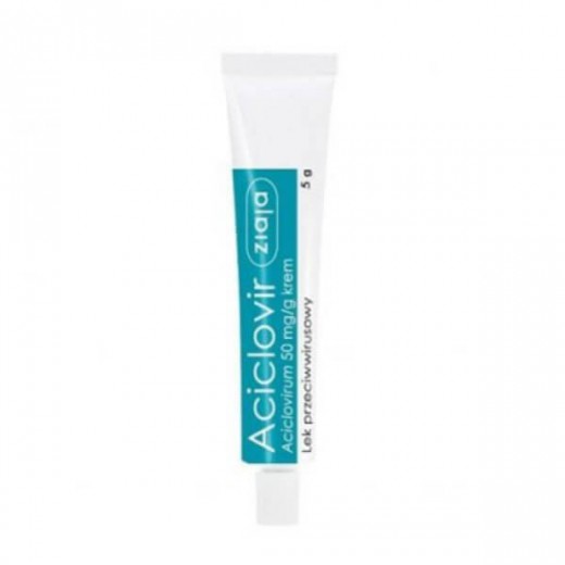 Aciclovir Ziaja 50 mg/ g, krem, 5 g