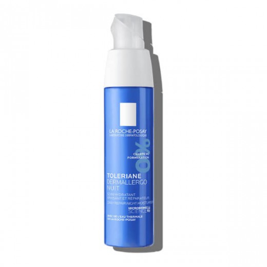La Roche-Posay Toleriane Dermallergo Noc, regenerująca pielęgnacja nawilżająca, krem, 40 ml
