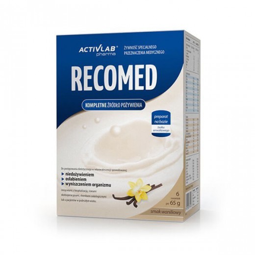 Activlab RecoMed, preparat odżywczy, proszek, smak waniliowy, 65 g x 6 saszetek