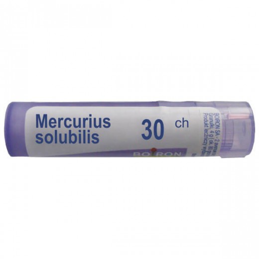 Boiron, Mercurius solubilis 30 CH, granulki, 4 g