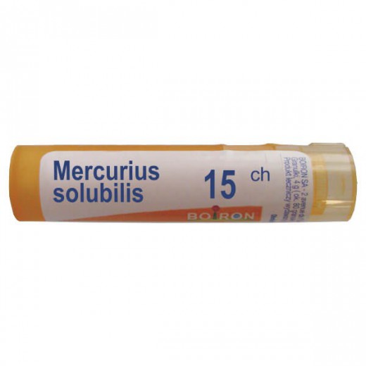 Boiron Mercurius solubilis, 15 CH, granulki, 4 g