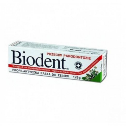 Biodent, pasta do zębów przeciw paradontozie, 125 g