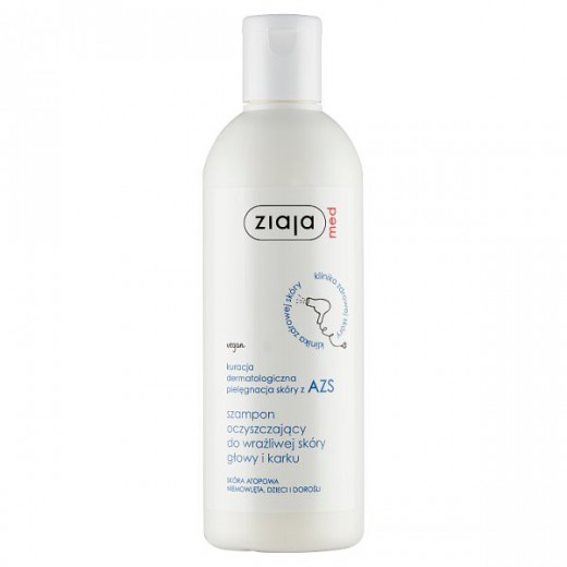 Ziaja Med, szampon oczyszczający do wrażliwej skóry głowy i karku, 300 ml