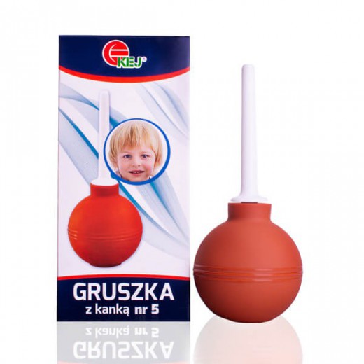 Gruszka z kanką nr 5, do lewatywy, 1 sztuka