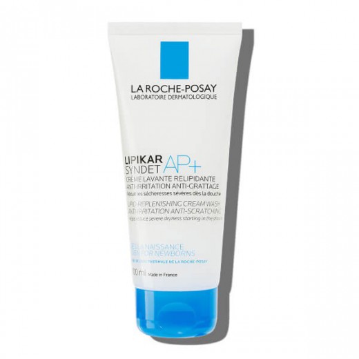 La Roche-Posay Lipikar Syndet AP+, krem myjący do ciała uzupełniający poziom lipidów, od urodzenia, 200 ml