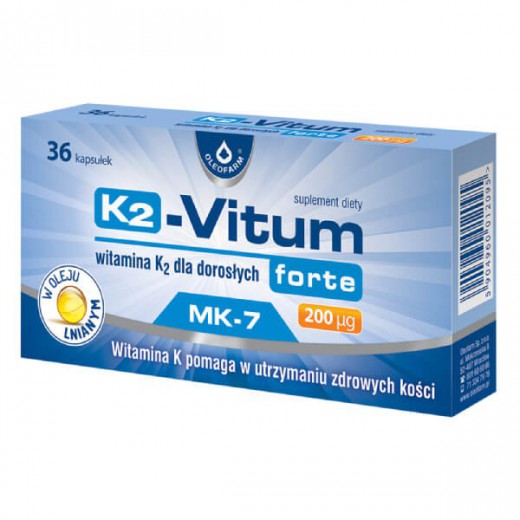 K2-Vitum forte 200 µg, 36 kapsułek