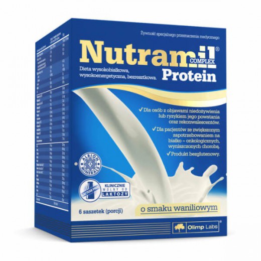 Olimp Nutramil Complex, preparat odżywczy, smak waniliowy, 72 g x 7 saszetek