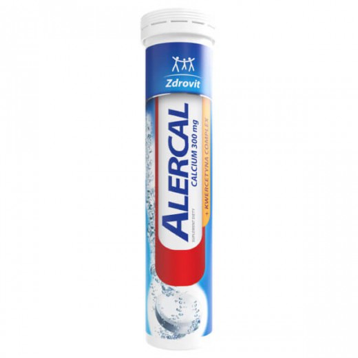 Zdrovit Alercal wapno + kwercetyna, 20 tabletek musujących