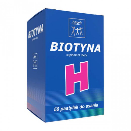 Zdrovit z biotyną, 50 pastylek do ssania