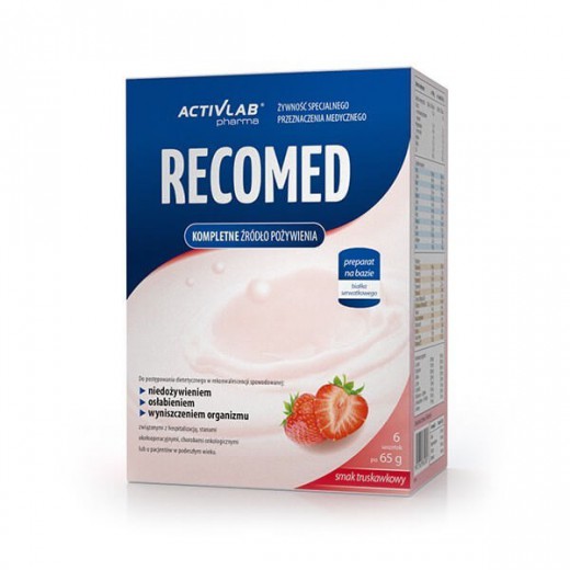 Activlab Pharma RecoMed, preparat odżywczy, smak truskawkowy, 65 g x 6 saszetek