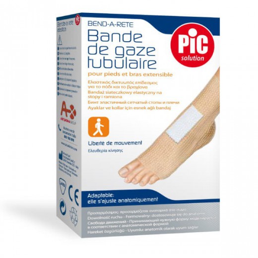 Pic Solution Benda, elastyczna siatka opatrunkowa na stopę i ramię, 3 m x 1 sztuka