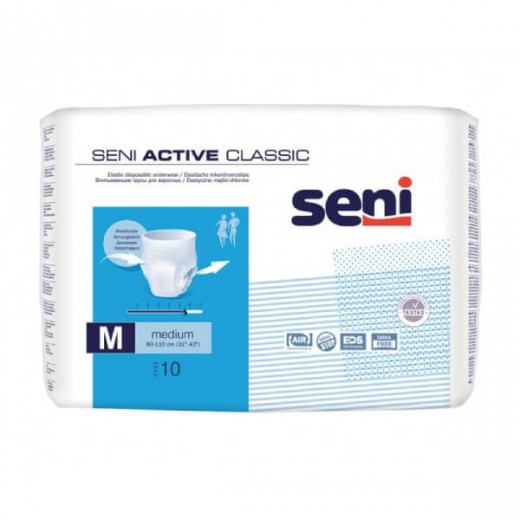 Seni Active Classic, majtki chłonne, Medium, 80-110 cm, 10 sztuk