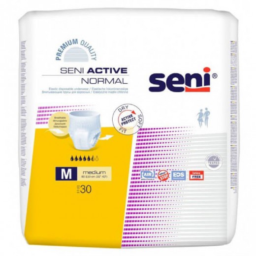 Seni Active Normal, majtki chłonne, Medium, 80-110 cm, 30 sztuk