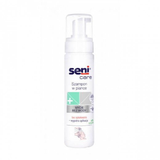 Seni Care, szampon w piance do mycia włosów bez użycia wody, 200 ml