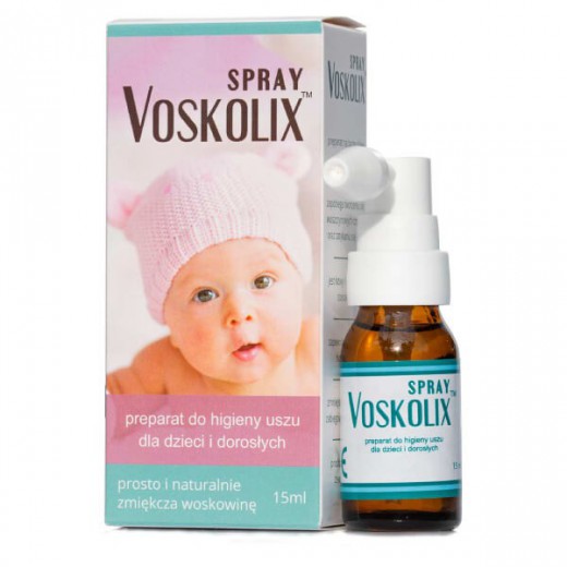 Voskolix, spray do higieny uszu dla dzieci i dorosłych, 15 ml
