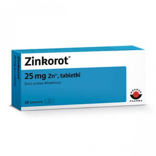 Zinkorot 25 mg Zn2+, 20 tabletek