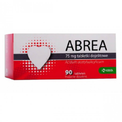 Abrea 75 mg, 90 tabletek dojelitowych