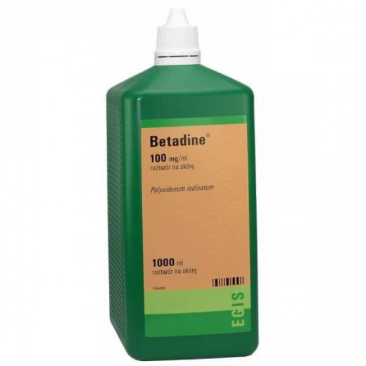 Betadine, 10%, roztwór na skórę, 1000 ml
