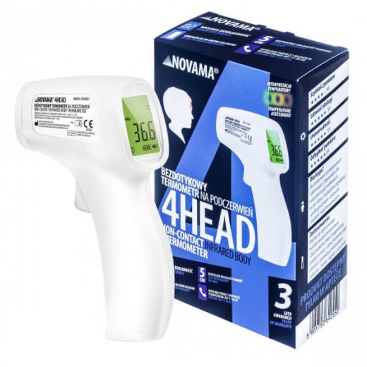 Novama 4HEAD, termometr bezdotykowy na podczerwień, 1 sztuka