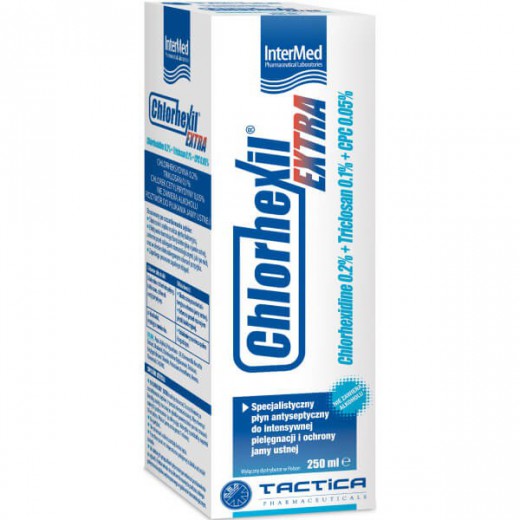 Chlorhexil Ekstra, płyn do płukania jamy ustnej, 250 ml