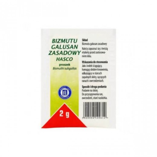Bizmutu galusan zasadowy Hasco, proszek, 2 g