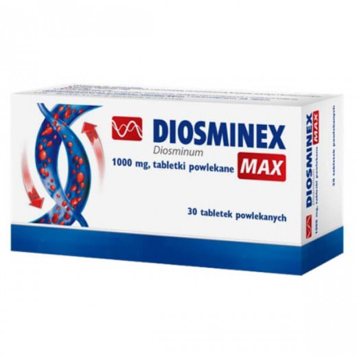 Diosminex Max 1000 mg, 30 tabletek powlekanych