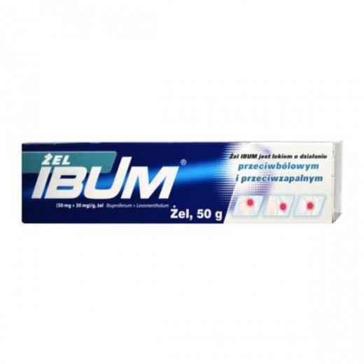 Ibum (50 mg + 30 mg)/ g, żel, 50 g