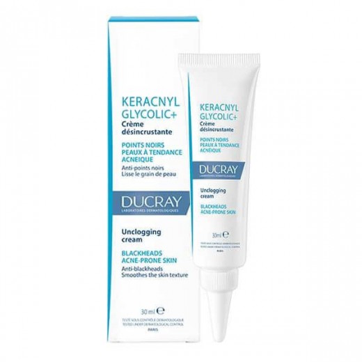 Ducray Keracnyl Glycolic+, krem odblokowujący, 30 ml