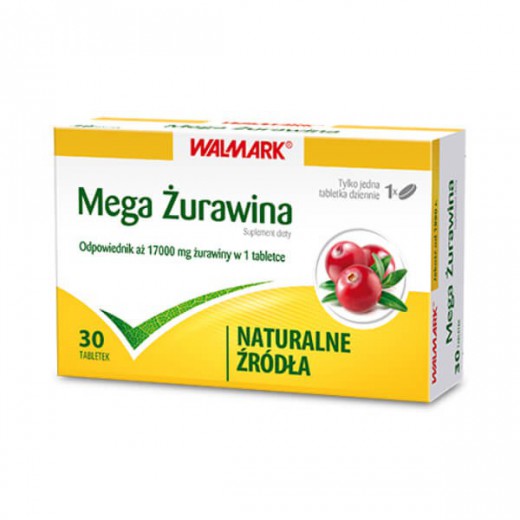 Walmark Mega Żurawina, 30 tabletek