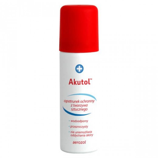 Akutol, elastyczny opatrunek ochronny w sprayu, 60 ml