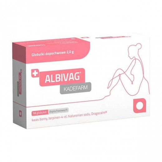 Albivag, globulki dopochwowe, 10 sztuk