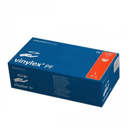 Vinylex PF, rękawice winylowe, niejałowe, niepudrowane, rozmiar L, 100 sztuk