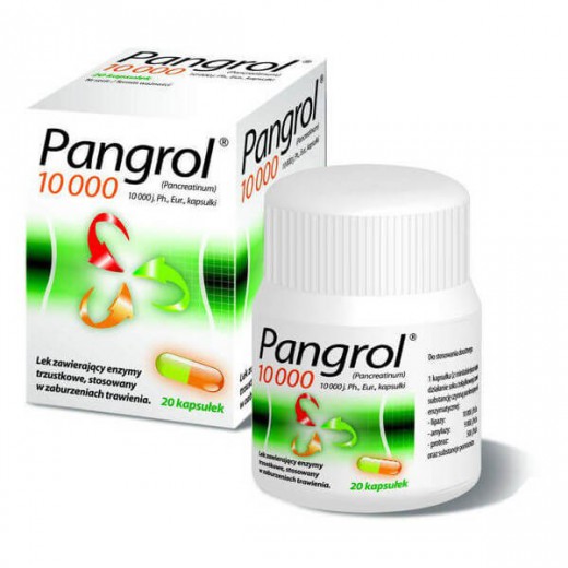 Pangrol 10 000, 20 kapsułek
