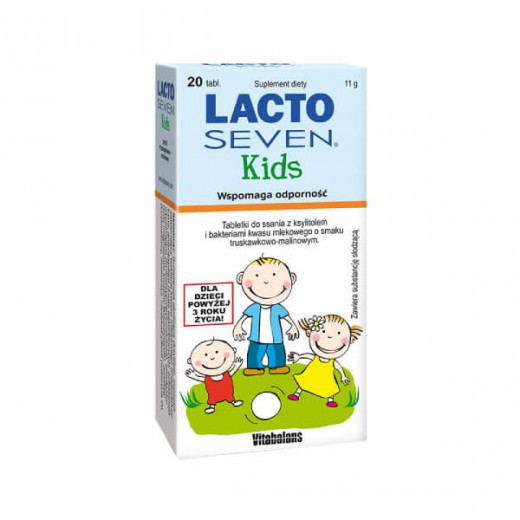 Lacto Seven Kids, 20 tabletek do ssania