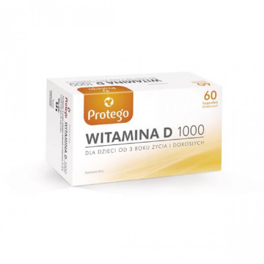 Protego Witamina D 1000, 60 kapsułek