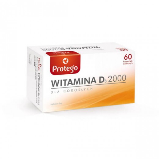 Protego Witamina D3 2000, 60 kapsułek