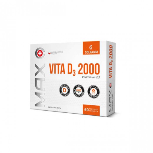 Vitaminum D 2000 Colfarm, 30 kapsułek miękkich