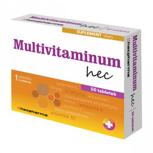 Multivitaminum Hec, 50 tabletek