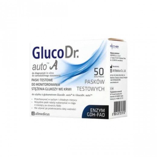 Test paskowy GlucoDr. auto A, 50 pasków