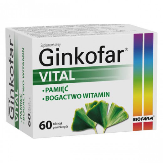 Ginkofar Vital, 60 tabletek powlekanych