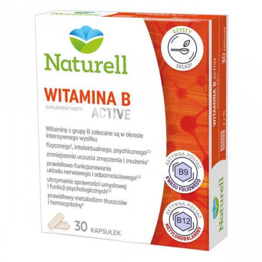 Naturell Witamina B Active, 30 kapsułek