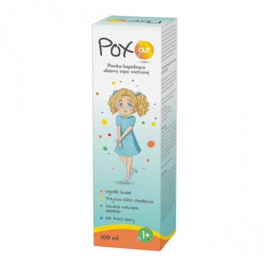 PoxOUT, pianka łagodząca objawy ospy wietrznej, 100 ml