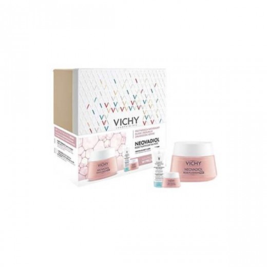 Zestaw Vichy Neovadiol Rose Platinium, krem na noc, 50ml+15ml+Purete Thermale, preparat do demakijażu 3w1, 100ml