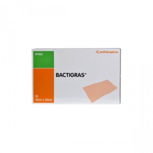 Opatrunek parafinowy Bactigres, 15cm x 20cm, 10 sztuk