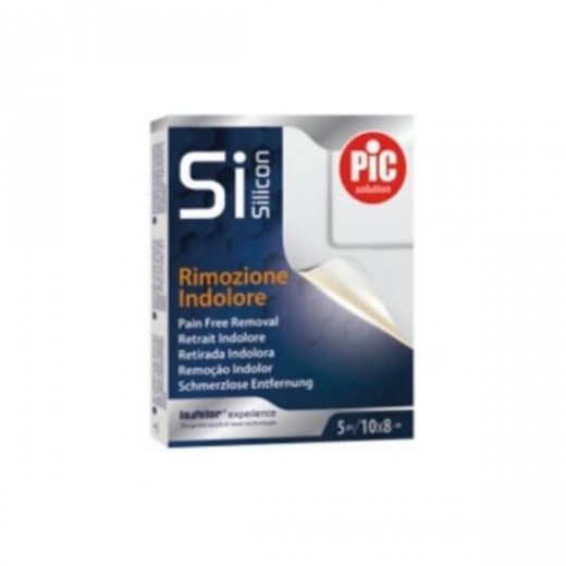 PIC SiSilicon, pooperacyjny plaster silikonowy, 10cm x 8cm, 5 sztuk