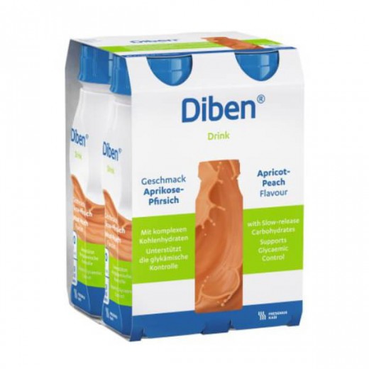 Diben Drink o smaku morela-brzoskwinia, 4 x 200ml