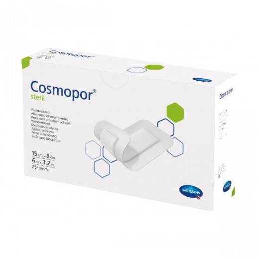 Opatrunek jałowy Cosmopor Steril, 15cm x 8cm, 25 sztuk
