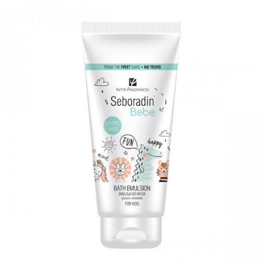 Seboradin Bebe, intensywnie nawilżająca emulsja do mycia ciała, 200 ml